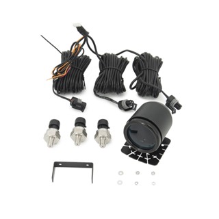 52 มม.สามจอแสดงผลเครื ่ องวัดความดันอากาศ PSI air suspension…