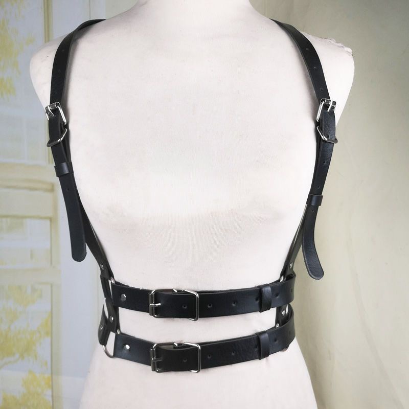 ชุดสูท เทรนด์เข็มขัด สไตล์พังก์ เสื้อสายเดี่ยว ไหล่ อเนกประสงค์ เสื้อผ้า สายรัด สําหรับทั้งชายและหญิง - รูปที่ 5