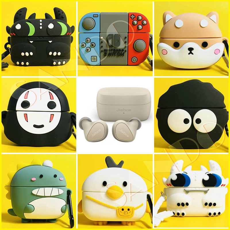 เคสซิลิโคนนิ่ม ลายการ์ตูนน่ารัก สําหรับหูฟัง Jabra Elite 3 Elite 2  เคส Jabra Elite 3 Jabra Elite 2 