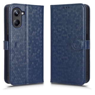 For  Realme 10 Pro Casing หนัง PU  Realme 10 Pro Flip Wallet ที่วางขาตั้ง เคสโทรศัพท์