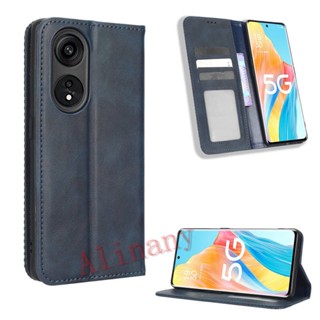 กรณี OPPO Reno8 T 5G ฝาครอบกรณี Flip Leather Phone Casing OPPO Reno 8T Reno8T 5G Back Cover