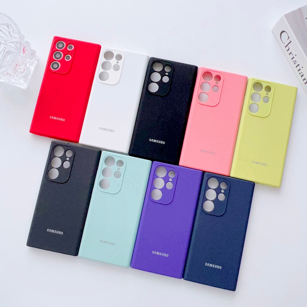 แฟชั่นซิลิโคนกันกระแทกสําหรับ Samsung Galaxy S22 S23 S24 S25 Plus Ultra กรณีป้องกันกล้อง S23 FE ฝาครอบ
