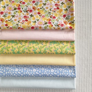 ผ้าฝ้าย Twill ผ้า 60, Pastoral ดอกไม้ผลไม้ Pinstripes ออกแบบ…