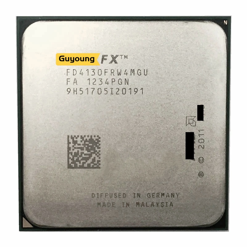 โปรเซสเซอร์ CPU Quad-Core ใช้แล้ว FX-Series FX-4130 FX 4130 3.8 GHz FD4130FRW4MGU Socket AM3+