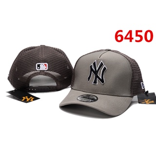 หมวกเบสบอล ผ้าตาข่าย ระดับพรีเมี่ยม ลาย New York Yankees สไตล์เกาหลี สําหรับผู้ชาย และผู้หญิง