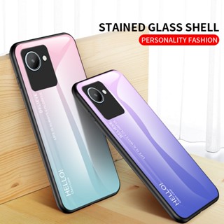 For Realme C30s Phone Case  Realme C30s กระจกนิรภัย ปลอก ขอบ TPU อ่อน Edge Protection Hard Shockproof Fashion ฝาหลัง