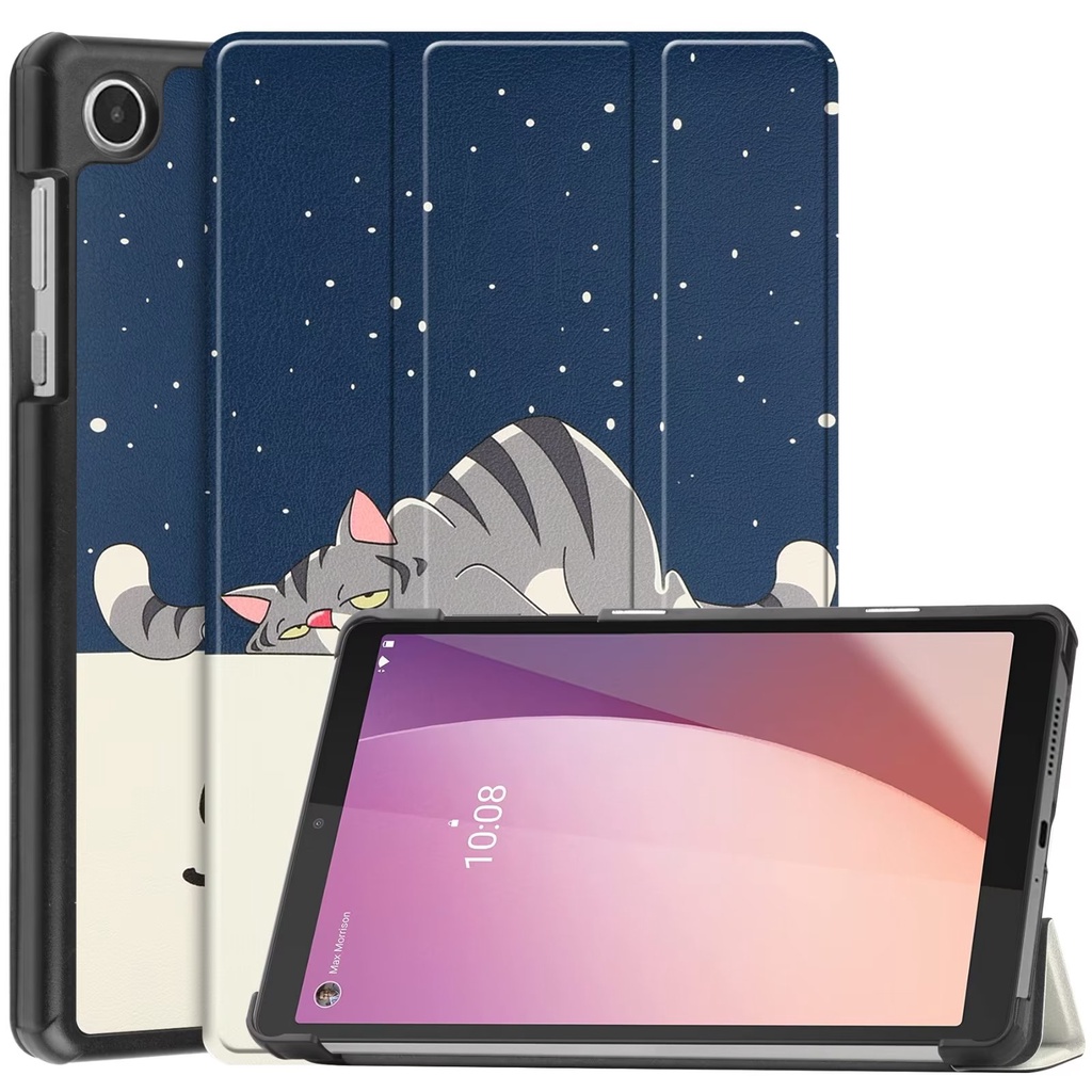 เคส Lenovo tab m8 4th Gen ( TB-300FU ) 2023 ใหม่เคสฝาพับขาตั้งเคสแท็บเล็ตอัจฉริยะ