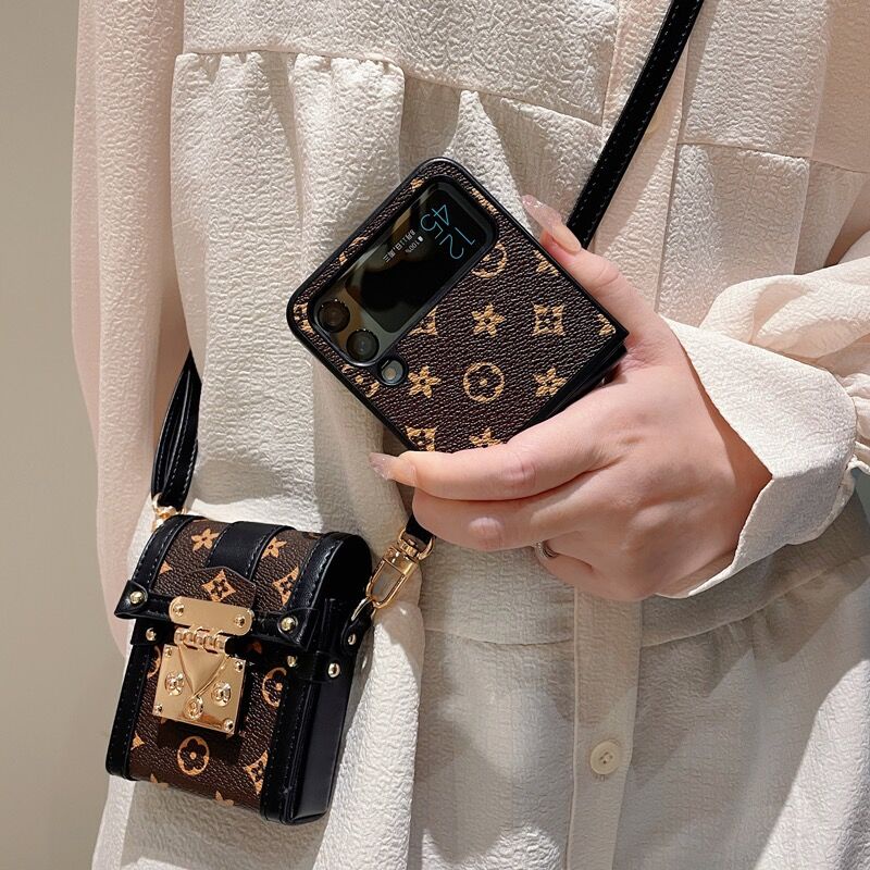 เหมาะสําหรับ Samsung Galaxy Z Flip 3 4 5 6 7 5Gphone กระเป๋าหน้าจอพับเชือกเส้นเล็ก Samsung Galaxy Z 