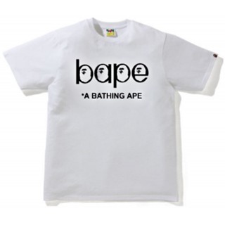 BAPEe unisexแฟชั่นเสื้อยืดแขนสั้นลำลองสำหรับบุรุษและสตรีใหม่