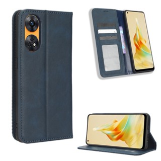 กรณี OPPO Reno8 T 4G ฝาครอบกรณี Flip Leather Phone Casing OPPO Reno 8T Reno8T 4G Back Cover