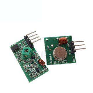 ชุดโมดูลรับส่งสัญญาณไร้สาย 433Mhz RF 5V DC 315MHZ สําหรับ Arduino Raspberry Pi ARMMCU WL Diy