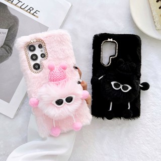 เคสโทรศัพท์มือถือ ผ้ากํามะหยี่ขนนิ่ม ขนปุย อบอุ่น สําหรับ Samsung galaxy s9 s10 s20 FE ultra S21 S22 S23 Plus note9 note10 note20 Plus