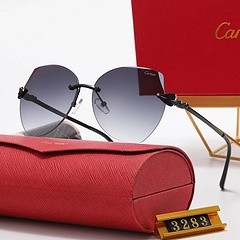 Cartier 2023 ใหม่ แว่นตากันแดด แบรนด์หรู สําหรับผู้ชาย ผู้หญิง 3283