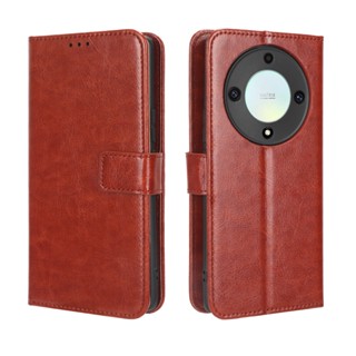 Honor X9A เคส Phone Holder Stand Case Honor X9A 5G เคสฝาพับ Wallet PU Leather Back Cover