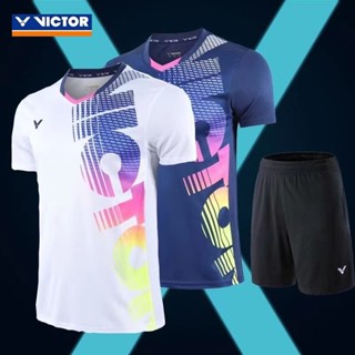 Victory เสื้อยืดแขนสั้น พิมพ์ลายตัวอักษร สีดํา และสีขาว สไตล์เกาหลี สําหรับผู้ชาย และผู้หญิง 905 2023