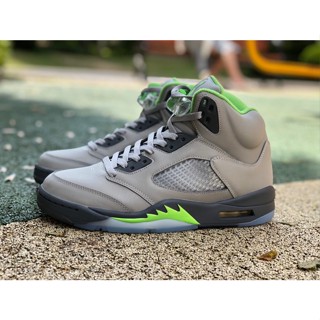 ใหม่ รองเท้าบาสเก็ตบอล Air Jordan 5 Retro "Green Bean" สําหรับผู้ชาย AJ5 DM9014-003 2023