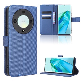 Honor X9A 5G เคส Phone Holder Stand Case Honor X9A 5G เคสฝาพับ Wallet PU Leather Back Cover