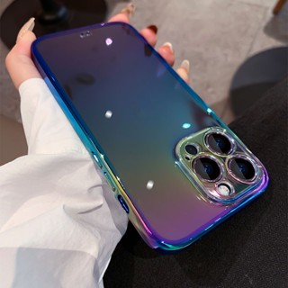 เคสโทรศัพท์มือถือแบบนิ่ม TPU ใส แต่งกลิตเตอร์ออโรร่า ระยิบระยับ สําหรับ iPhone 11 Pro Max 12 13 14 iPhone 14 Plus