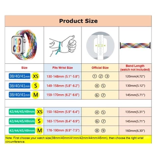 Braided Solo Loop สําหรับ For Smart Watch Series 10 9 8 7 6 5 3 4 SE Ultra 2 49/44 มม.45 มม.42 มม.46 มม.40 มม.38 มม.สร้อยข้อมือ