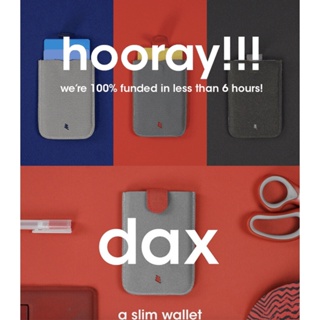 Dax กระเป๋าสตางค์ ใส่บัตรได้หลายชั้น อเนกประสงค์