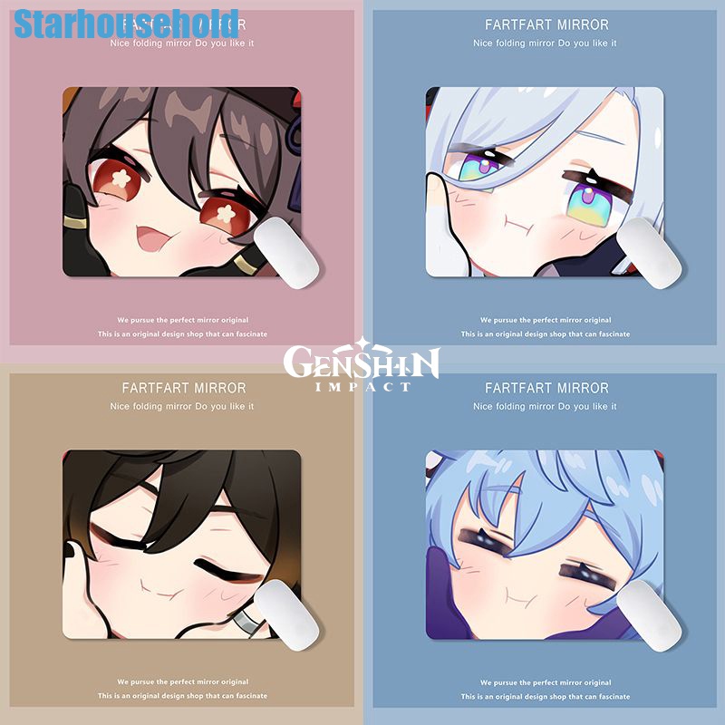 Genshin แผ่นรองเมาส์ ลายธีม yelan Alhaitham hutao น่ารัก