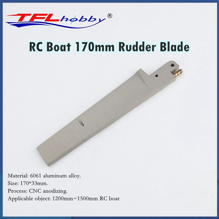 TFL RC เรืออะไหล่ 170 มม.หางเสือใบมีดอลูมิเนียมดูดซับน้ํา Rudder Piece สําหรับ TFL Rudder