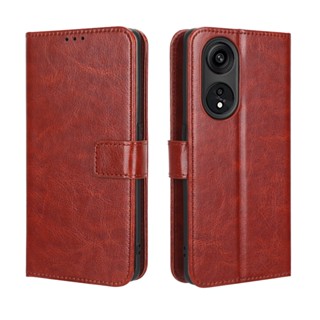 เคสโทรศัพท์หนัง Pu ฝาพับ พร้อมช่องใส่บัตร ขาตั้ง สําหรับ OPPO Reno8 T 5G Reno 8T Reno8T 5G