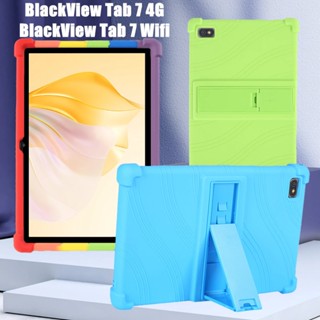 Blackview Tab 7 Pro 4G 10.1" Case Kids Safe Soft Silicone Kickstand Tablet Cover For Blackview Tab 7 8 Wifi Protective shell