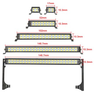 ไฟสปอตไลท์ LED แถวคู่ สําหรับรถบังคับ Traxxas TRX4 Axial SCX10 D90 Wraith 90046 YIKONG