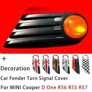 สติกเกอร์ติดไฟเลี้ยวรถยนต์ สําหรับ MINI Cooper D One R56 Clubman R55 Convertible R57 Union Jack 2 ชิ้น ต่อชุด