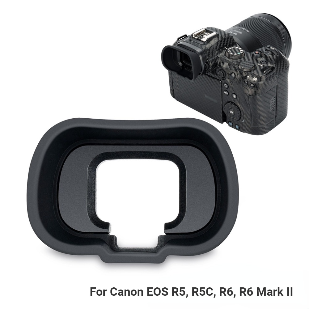 Kiwifotos ขยายรองตากล้อง Canon EOS R5 R5C R6 R6 Mark II R6M2 กล้องเฉพาะช่องมองภาพกล้องซิลิโคนอ่อนแว่นตา Eyecup