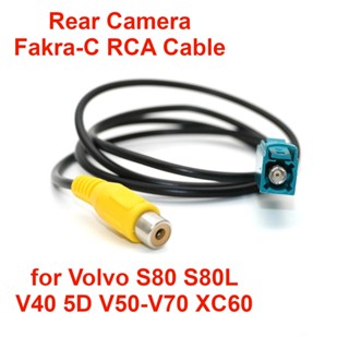 อะแดปเตอร์สายเคเบิลกล้องมองหลังรถยนต์ RCA สําหรับ Volvo XC60 XC90 V40 5D-V70 XC70 S80 S80L