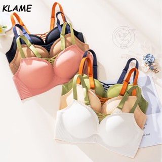 Klame เสื้อชั้นใน ไร้รอยต่อ ระบายอากาศ ไม่มีโครงเหล็ก ขนาดเล็ก คัพ AC KLM195