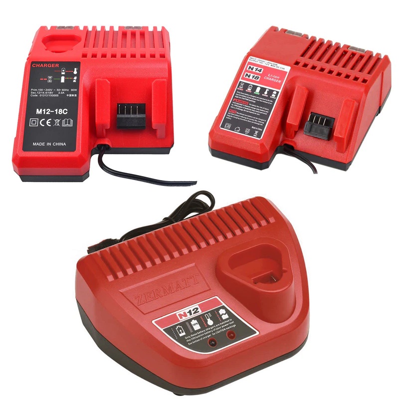 N12 N14 N18 Li-ion Battery Charger สําหรับ Milwaukee 12V 14.4V 18V แบตเตอรี่ลิเธียม