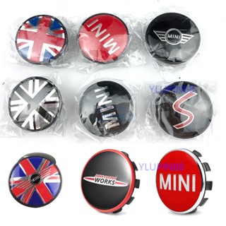 4pcs 54mm รถศูนย์ล้อ Hub Caps ฝาครอบล้อขอบ Hub ยาง Badge อุป…