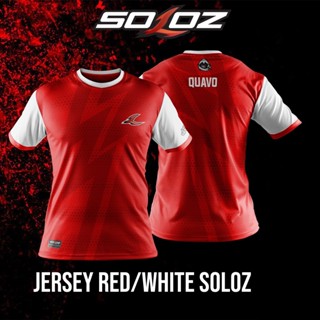 เสื้อยืด ลายทีม Soloz Red White