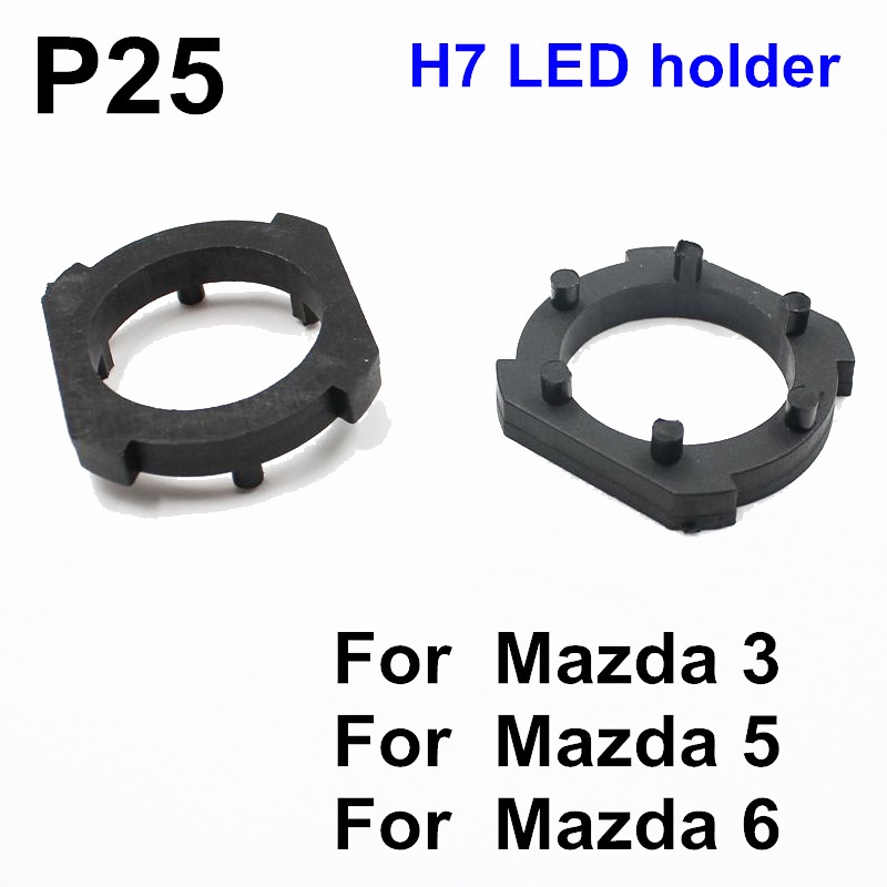 H7 LED ไฟหน้าอะแดปเตอร์ Retainer ซ็อกเก็ต H7 รถ LED ฐานหลอดไฟสําหรับ Kia สําหรับ mazda 3/5/6 M3 / M5