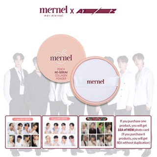 Ateez x mernel Peach No-Sebum Collagen Powder 5g | A or B card gift Dispatch Randomly