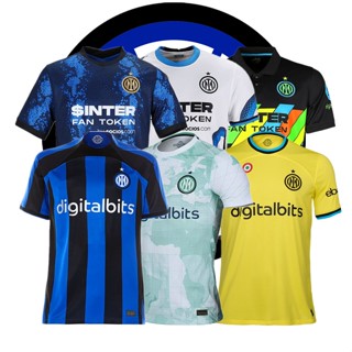 เสื้อกีฬาแขนสั้น ลายทีมชาติฟุตบอล InterMilan 2022 23 ชุดเหย้า คุณภาพสูง สําหรับผู้ชาย และผู้ใหญ่