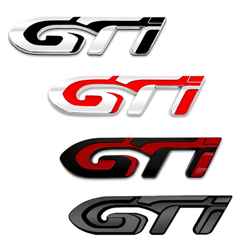 สติกเกอร์โลโก้ GTI โลหะ สําหรับตกแต่งรถยนต์ Peugeot GT 308 306 106 206 205 208 307 3008 207 508 2008 5008