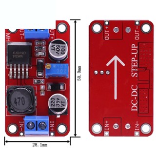 โมดูลแปลงแรงดันไฟฟ้า 5A DC-DC 3.3V-35V เป็น 5V 6V 9V 12V 24V XL6019 ปรับได้