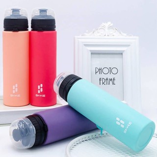 (sports Bottle) แก้วน้ําซิลิโคน แบบนิ่ม พับได้ กันตก สําหรับเล่นกีฬา ขี่จักรยาน เหมาะกับผู้ชาย และผู้หญิง