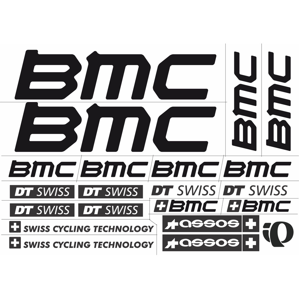 สติกเกอร์ติดกรอบจักรยาน BMC 21 ชิ้น