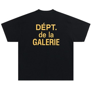 GALLERY DEPT GD เวลาว่างเสื้อยืดแขนสั้นลําลอง คอกลม สไตล์ใหม่ สําหรับผู้ชาย และผู้หญิง 0223