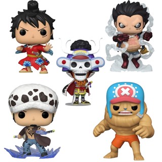 Funko Pop!  ลิงวันพีช D. โมเดลฟิกเกอร์ไวนิล Luffy Brook Chopper Trafalgar Law Shanks ของเล่นสําหรับเด็ก