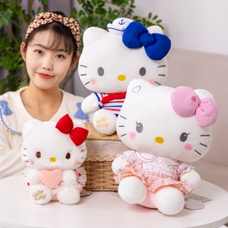 SANRIO ของเล่นตุ๊กตานุ่ม รูปการ์ตูน Hello Kitty Melody Cinnamoroll น่ารัก ของขวัญวันเกิด สําหรับเด็กผู้หญิง 25KA419