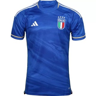 เสื้อกีฬาแขนสั้น ลายทีมชาติฟุตบอลชั้นนํา Italy 23 24 24-48 ชั่วโมง ชุดเหย้า