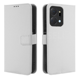 เคสโทรศัพท์หนัง PU ฝาพับ พร้อมช่องใส่บัตร สําหรับ Honor X7a X7a X 7A