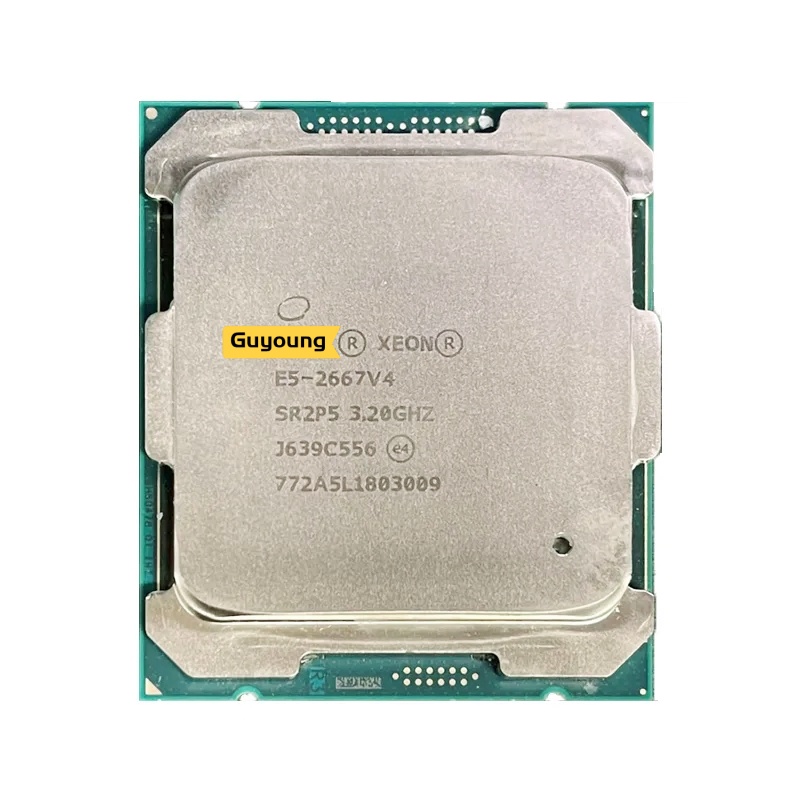 โปรเซสเซอร์ Xeon CPU E5-2667V4 version 3.20GHz 8-Cores 25M LGA2011-3 E5-2667 V4 E5 2667V4