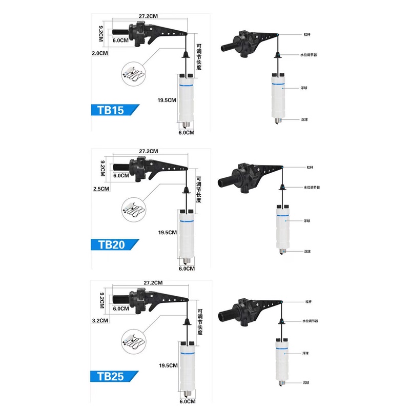 Water Tower เอาต์พุตน้ําอัตโนมัติหยุดระดับน้ําสูงและต่ําปั๊มน้ําวาล์วลอย - รูปที่ 4